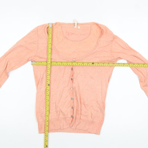 Harvest Women's Pink Cotton Button Cardigan Size 10