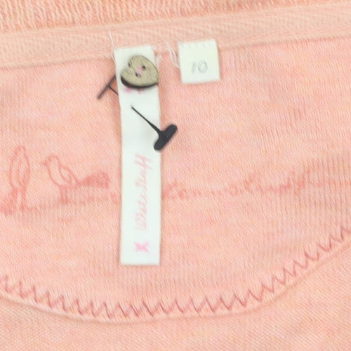 Harvest Women's Pink Cotton Button Cardigan Size 10