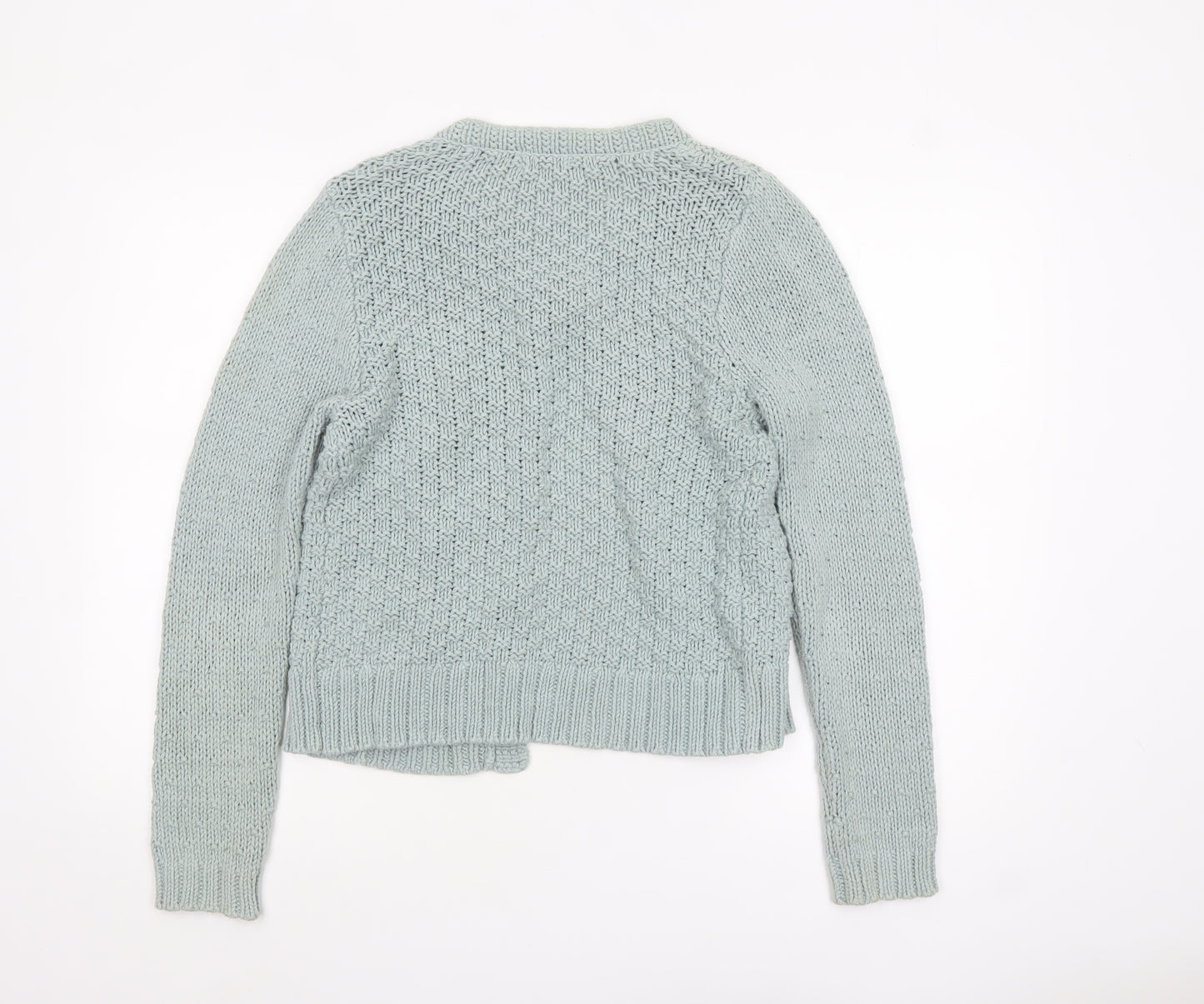 Marks and Spencer Women’s Green Knit Cardigan Size 14 Cotton Blend