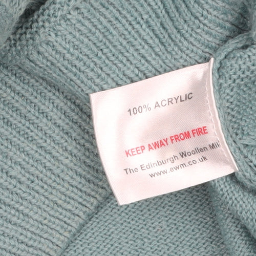 ISLE Womens Green Cable Knit Pullover Jumper Size 14-16