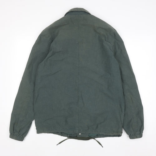 Farah Men’s Green Cotton Coach Jacket Size M Casual Classic