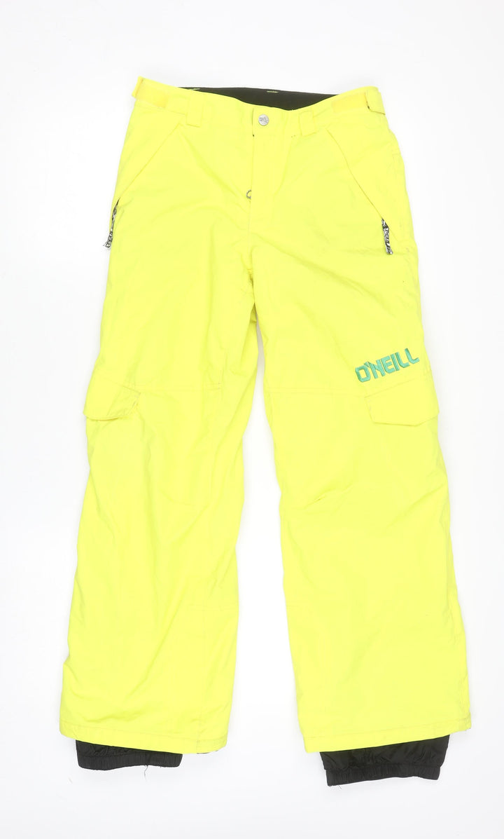 O'Neill Womens Yellow Snow Pants Size 14 Waterproof Insulated Trousers