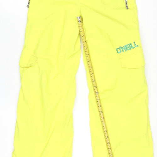 O'Neill Womens Yellow Snow Pants Size 14 Waterproof Insulated Trousers
