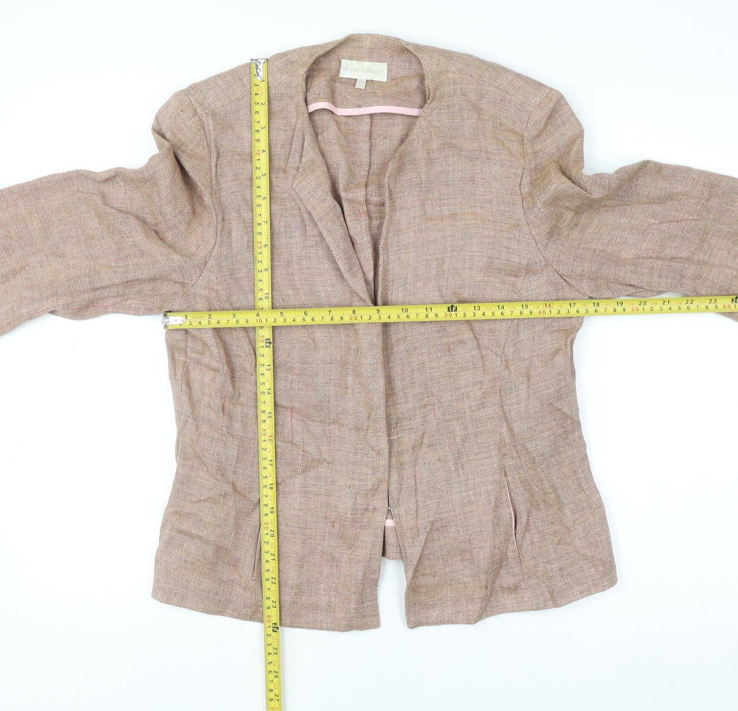 Austin Reed Women’s Beige Linen Suit Jacket Size M Classic Style
