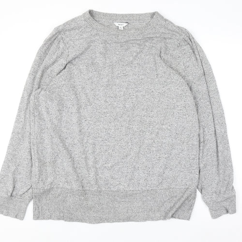 Next Women Grey XL Crew Neck Long Sleeve Pullover Jumper