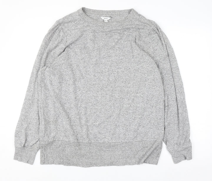 Next Women Grey XL Crew Neck Long Sleeve Pullover Jumper