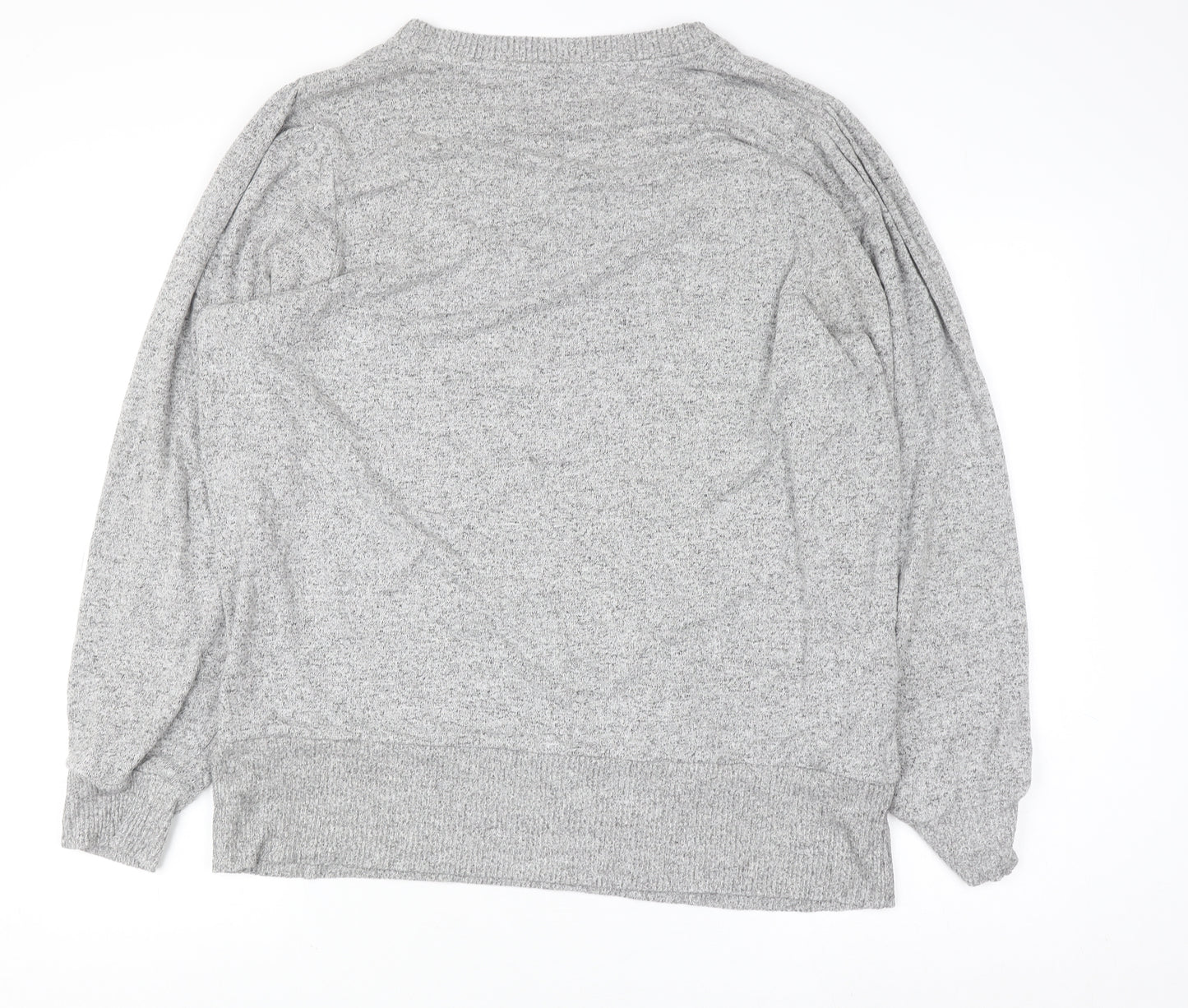 Next Women Grey XL Crew Neck Long Sleeve Pullover Jumper