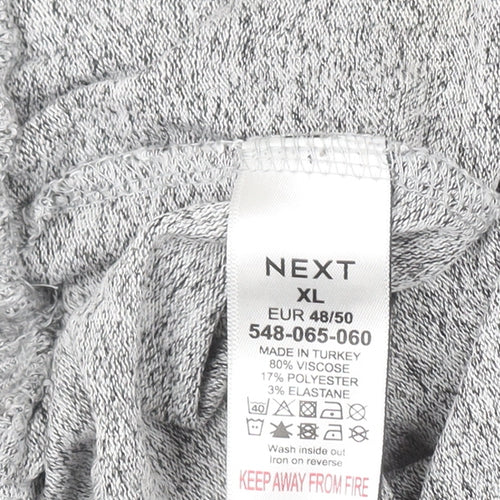 Next Women Grey XL Crew Neck Long Sleeve Pullover Jumper