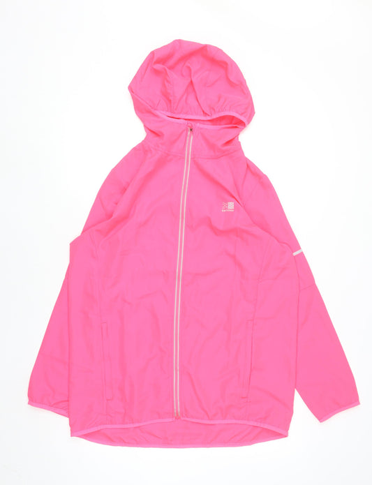 Karrimor Women’s Pink Hooded Windbreaker Jacket UK 14