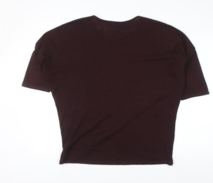 Apricot Women’s Brown Wrap Knit 3/4 Sleeve Top Size 14