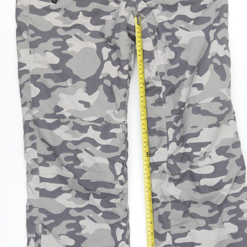 Crane Boys Grey Camouflage Waterproof Snow Pants 13-14 Years