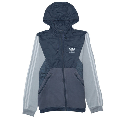 Adidas Men’s Blue Full Zip Hoodie Jacket Size S Sports Style