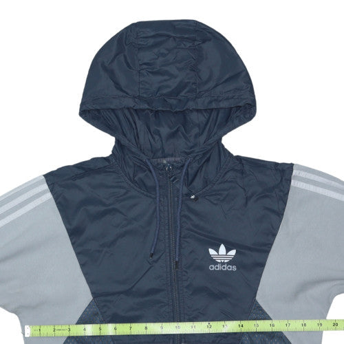 Adidas Men’s Blue Full Zip Hoodie Jacket Size S Sports Style