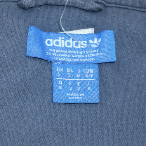 Adidas Men’s Blue Full Zip Hoodie Jacket Size S Sports Style