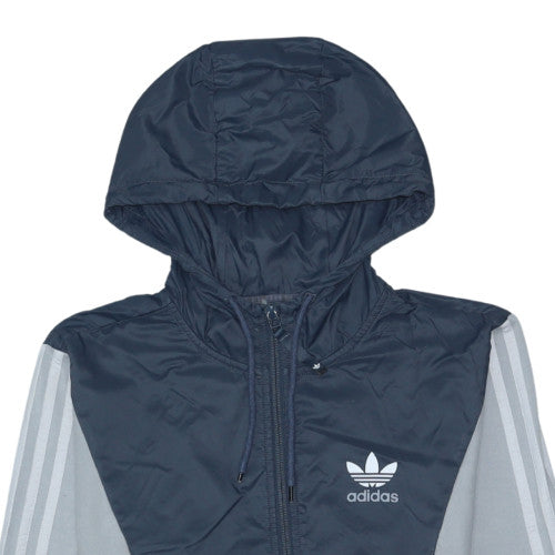Adidas Men’s Blue Full Zip Hoodie Jacket Size S Sports Style