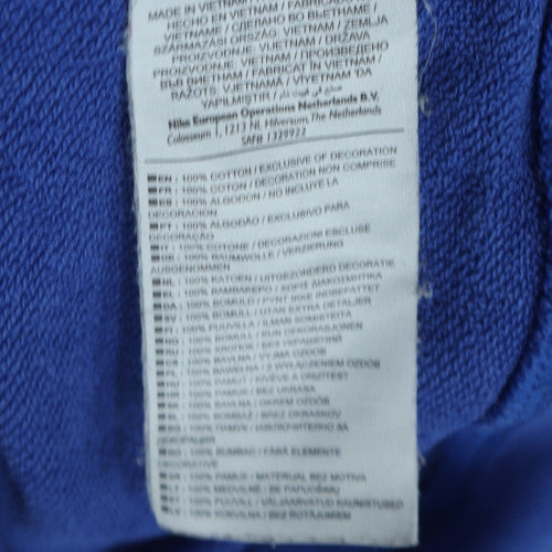 Nike Mens Blue Crew Neck Long Sleeve Pullover Sweatshirt L
