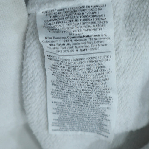 Nike Mens White XS Hoodie Graphic Print Pullover Sweatshirt