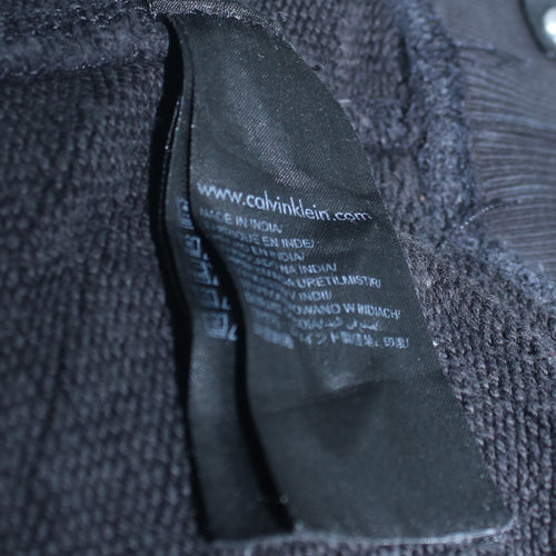 Calvin Klein Jeans Men's Black Logo Pullover Sweatshirt Size L