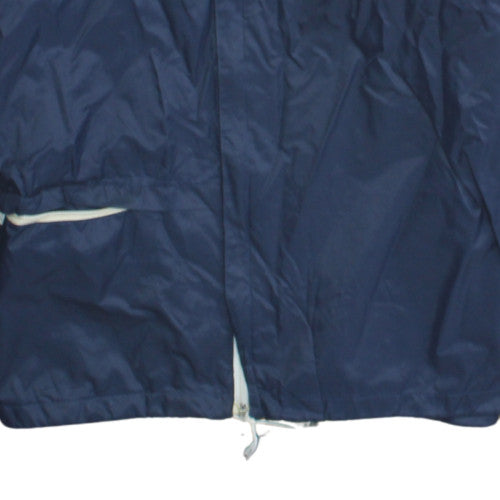 Adidas Boys Blue Hooded Windbreaker Jacket Size 14 Years Lightweight Sports