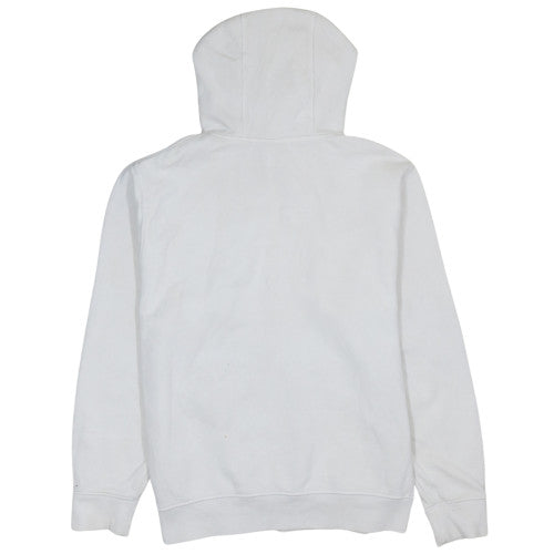 Nike Men’s White Pullover Hoodie M Graphic Logo Fleece Sportswear