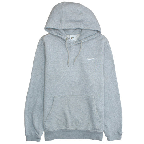 Nike Men's Grey Pullover Hoodie Medium Fleece Lined Classic Fit