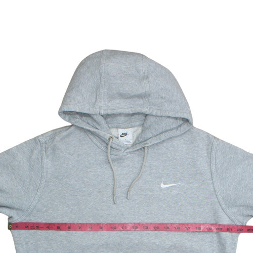 Nike Men's Grey Pullover Hoodie Medium Fleece Lined Classic Fit