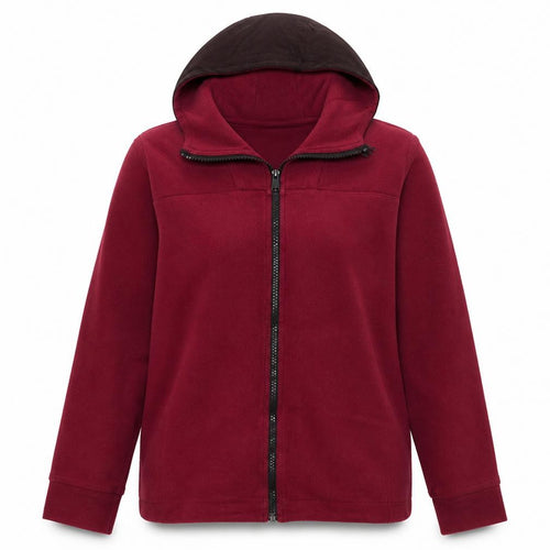 Nike Womens Red Full Zip Hoodie XL Cotton Blend Sportswear