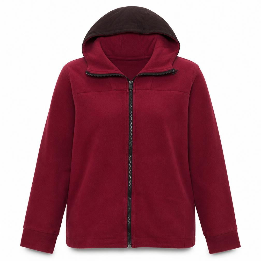 Nike Womens Red Full Zip Hoodie XL Cotton Blend Sportswear