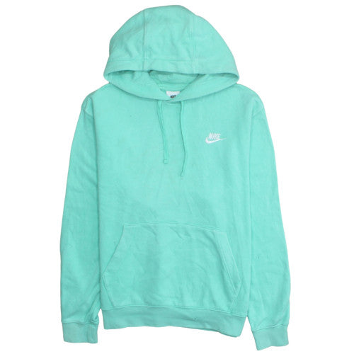 Nike Women's Green Pullover Hoodie Size M Cotton Blend Sweatshirt