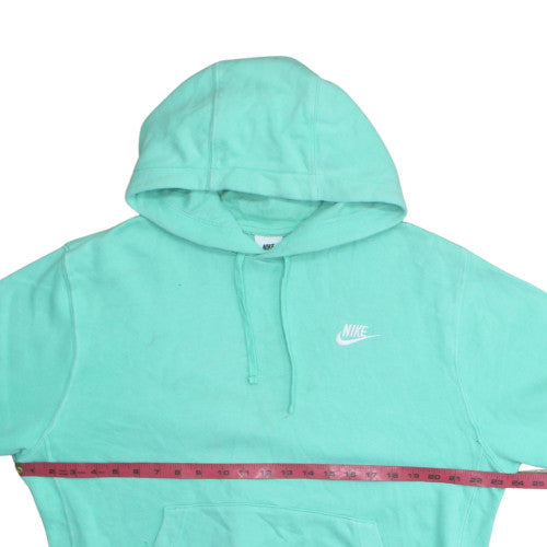 Nike Women's Green Pullover Hoodie Size M Cotton Blend Sweatshirt