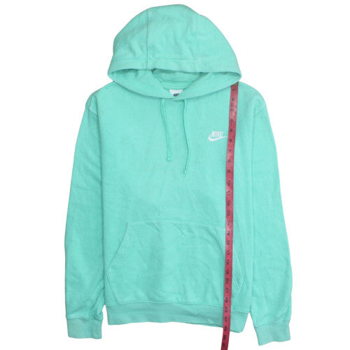 Nike Women's Green Pullover Hoodie Size M Cotton Blend Sweatshirt