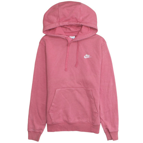 Nike Women's Pink Pullover Hoodie Size M Cotton Blend Sweatshirt