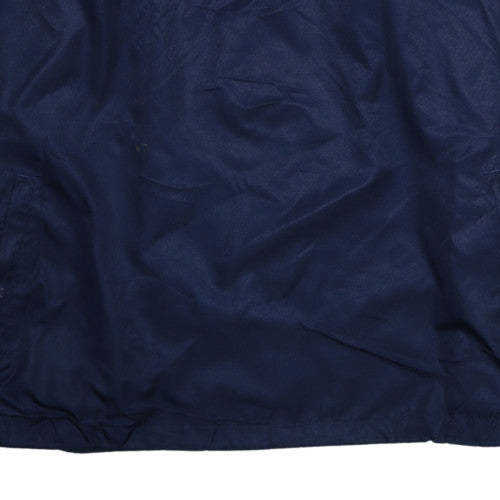 Samurai Men’s Blue Rugby Romania 1/2 Zip Hooded Pullover Sweatshirt L