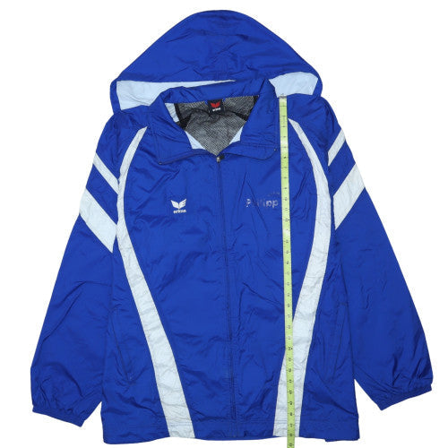 Erima Men’s Blue 2XL Windbreaker Sports Hooded Jacket
