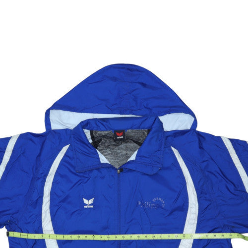 Erima Men’s Blue 2XL Windbreaker Sports Hooded Jacket