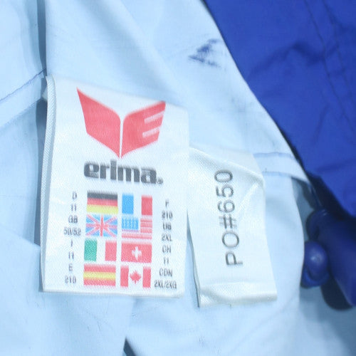 Erima Men’s Blue 2XL Windbreaker Sports Hooded Jacket