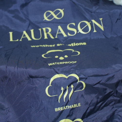 Laurasøn Women's Multicoloured Frog Print Waterproof Hooded Jacket Size M