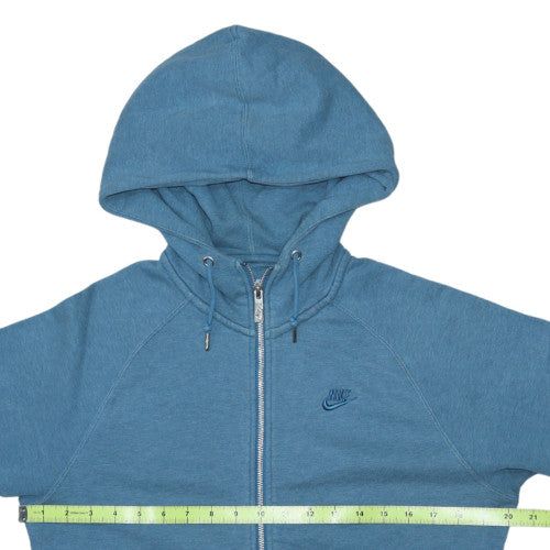 Nike Men's Blue Full Zip Hoodie S Sportswear Cotton