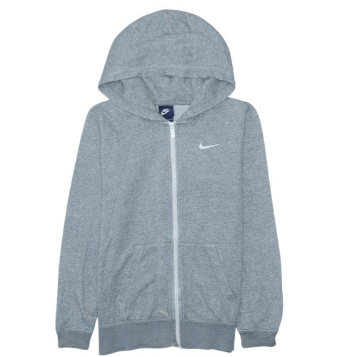 Nike Men's Grey Full Zip Hoodie Size S Sportswear Fleece