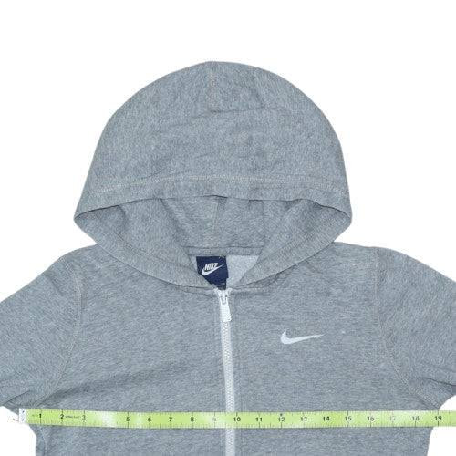 Nike Men's Grey Full Zip Hoodie Size S Sportswear Fleece