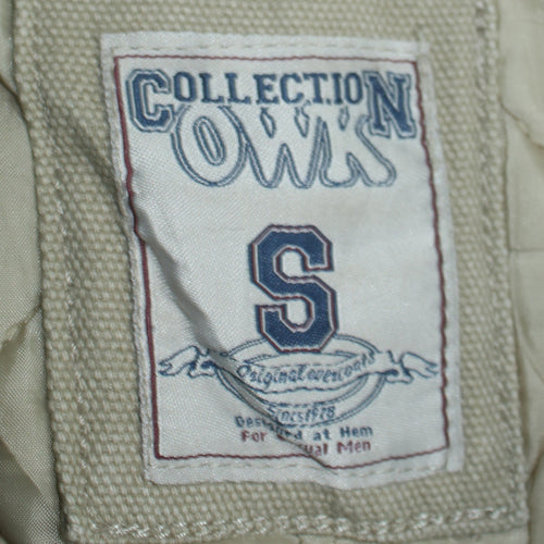 Collection OWMN Men's Beige Hooded Mid-Length Duffle Coat Size S