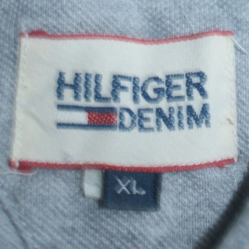 Hilfiger Denim Men's Grey XL Regular Fit Cotton Polo Shirt