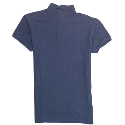 Ralph Lauren Men's Blue Custom Fit Polo Shirt Size M