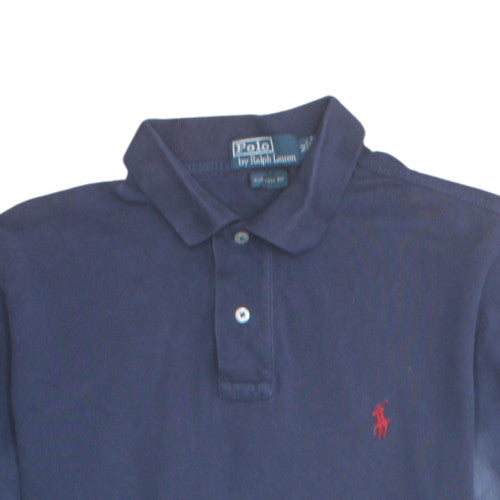 Ralph Lauren Men's Blue Custom Fit Polo Shirt Size M