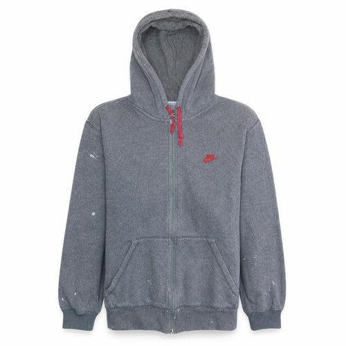 Nike Mens Grey Full Zip Hoodie L Sportswear Fleece Sweatshirt