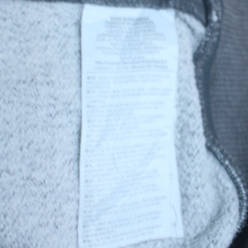 Nike Mens Grey Full Zip Hoodie L Sportswear Fleece Sweatshirt
