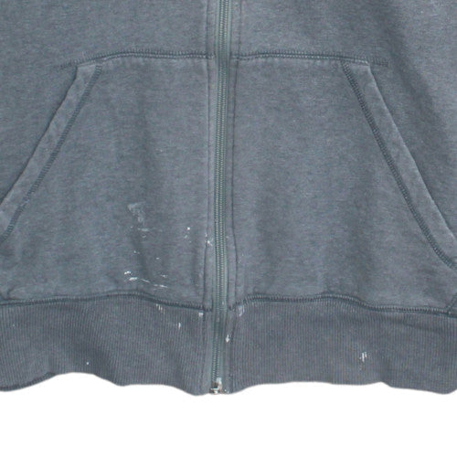 Nike Mens Grey Full Zip Hoodie L Sportswear Fleece Sweatshirt