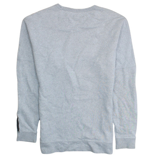 Adidas Mens Grey Crew Neck Pullover Sweatshirt XS Trefoil Logo