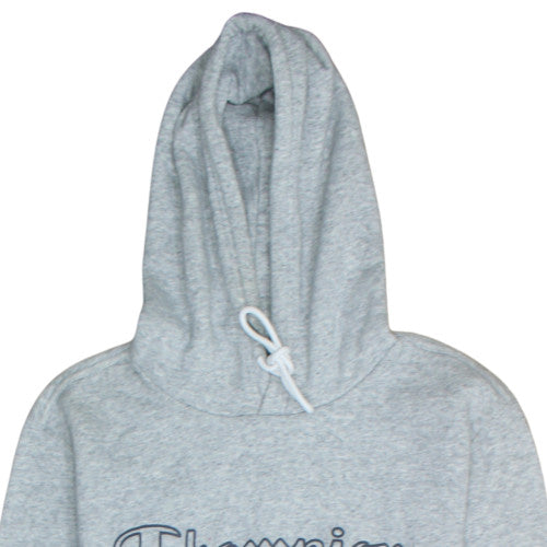 Champion Mens Grey Large Pullover Hoodie with Logo