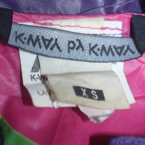 K-Way Womens Multicoloured XS Hooded Anorak Waterproof Jacket